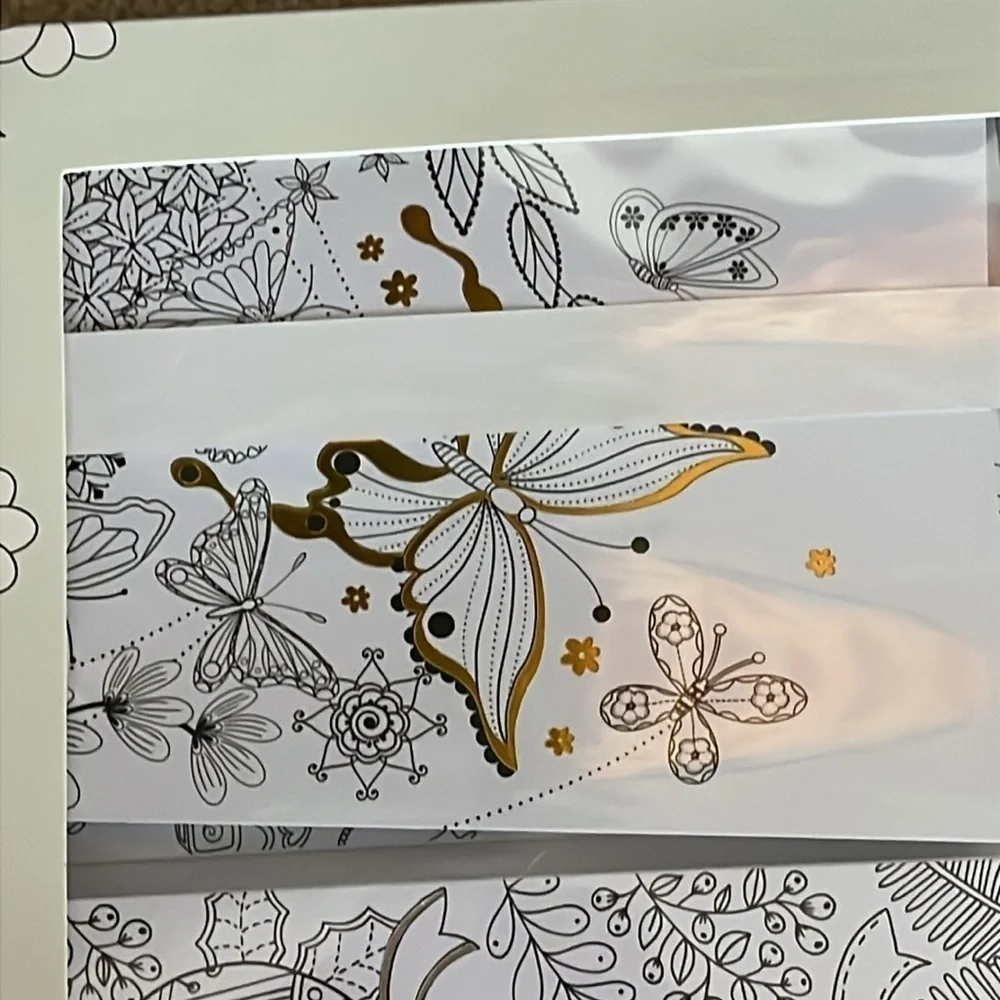 Brand New Mindful Color & Gift All-Occasion Cards Stationary Calligraphy Markers